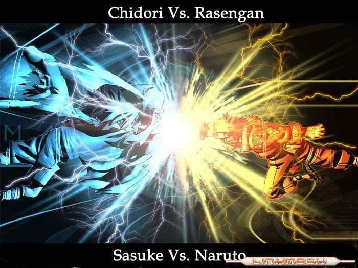Naruto Rasengan  vs Sasuke Chidori